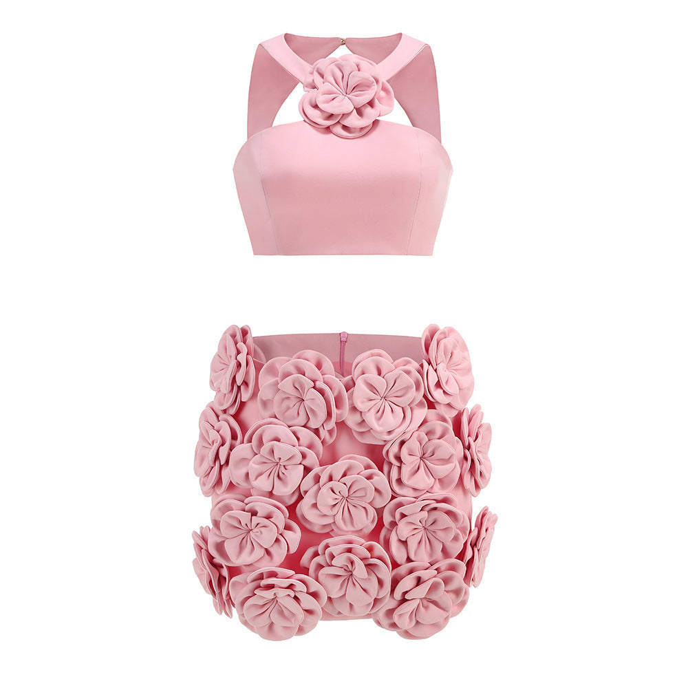 Flower Skirt Suit