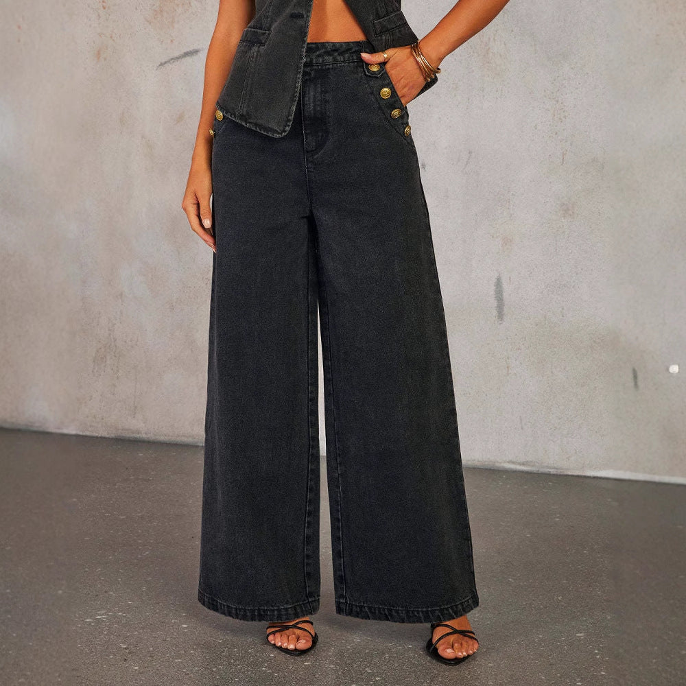Denim Vest Set